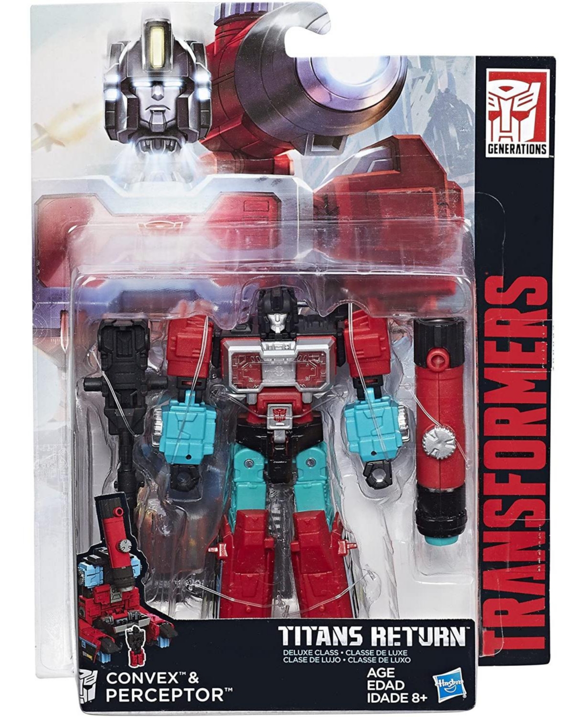 Transformers Perceptor with Convex Deluxe Class | Transformers Generations Titans Return
