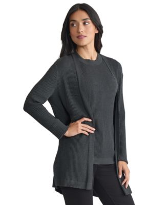 Women's Sutton Open Front Long Sleeve Cardigan Sweater