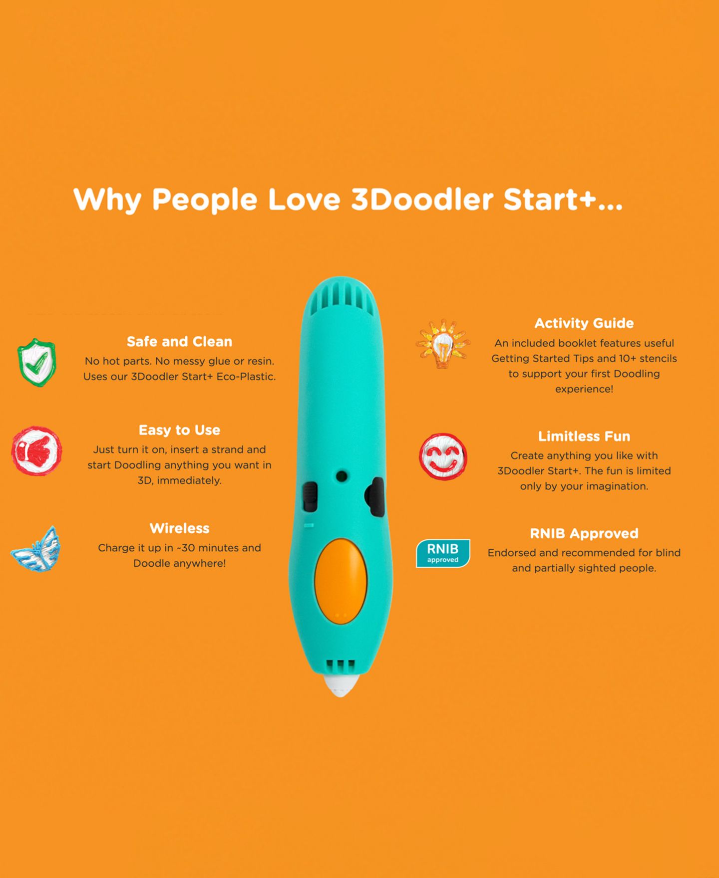 Детские игрушки 3Doodler Start Plus Essentials 3D Printing Pen Set — фото 2