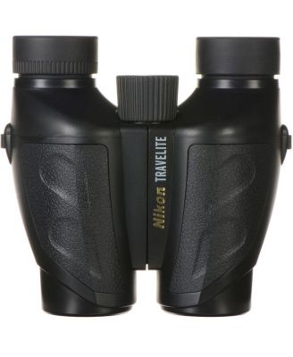 12x25 Travelite VI Weather Resistant Porro Prism Binocular with 4.2 Degree Angle of View, Black