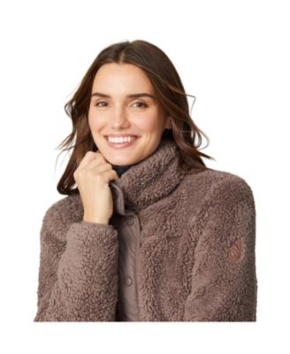 Women's Sherpa Butter Pile Button Front Jacket