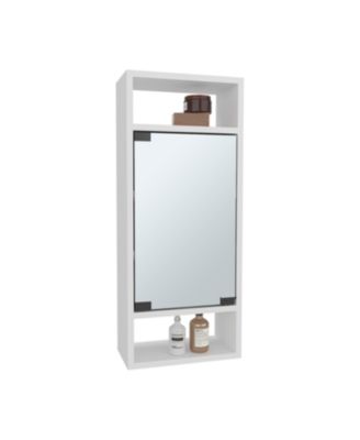 Sayre Medicine Cabinet with Mirror, 1 Door and 5 Storage Shelves
