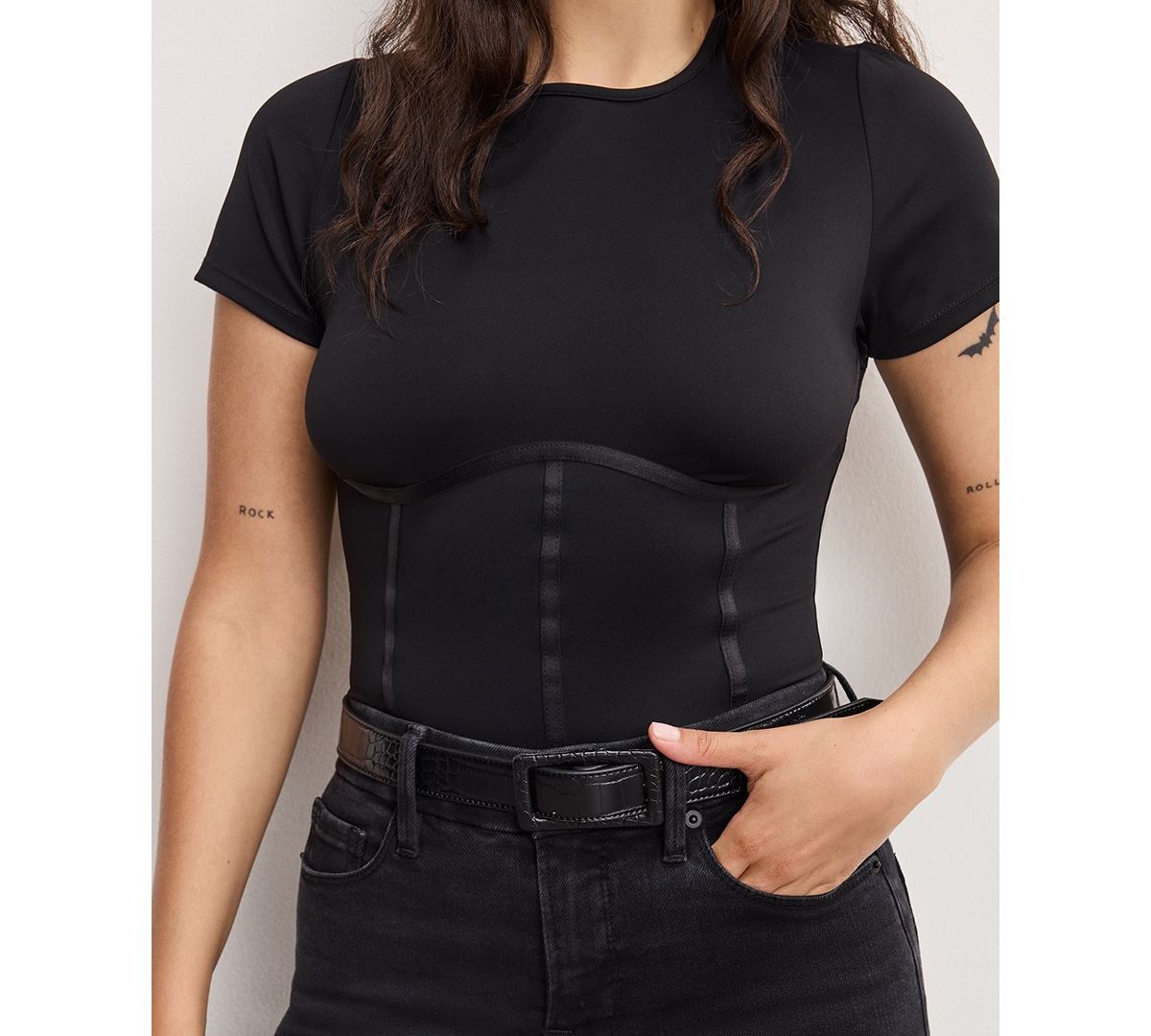 Good American Women's Wide-leg High-rise Jeans In Black