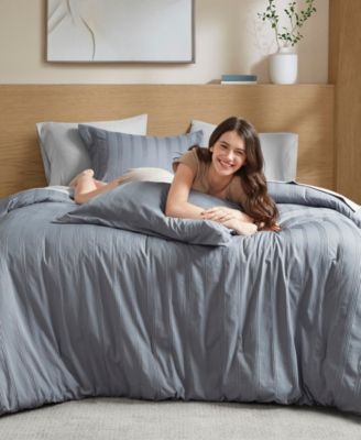 Logan Woven Striped 7-Pc. Comforter Set, King