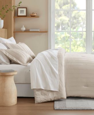 Logan Woven Striped 7-Pc. Comforter Set, Queen