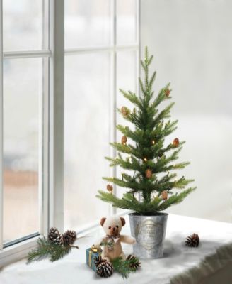 Puleo 2FT Pre-Lit Table Top Artificial Christmas Tree
