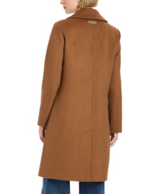Women’s 38" Single-Breasted Wool-Blend Boyfriend Coat