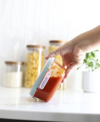 16-Pc. Glass Storage Set with Lid