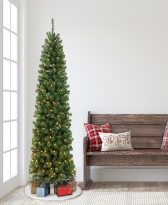 7.5FT Pre-Lit Noble Fir Artificial Christmas Tree
