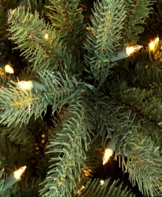 9 ft Pre-Lit Green Mountain Fir Artificial Christmas Tree with 1000 UL-Listed Clear Lights