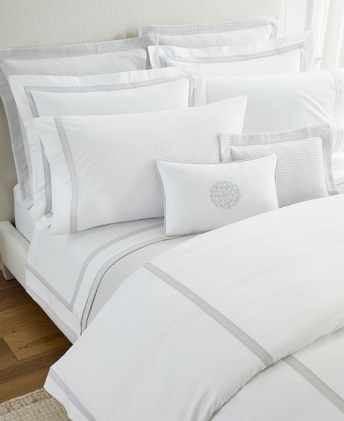 Sferra Estate Woven Cotton Duvet Cover, Twin