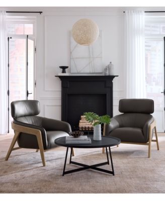 Fabric and Leather Accent Chairs Collection, Created for Macy's
