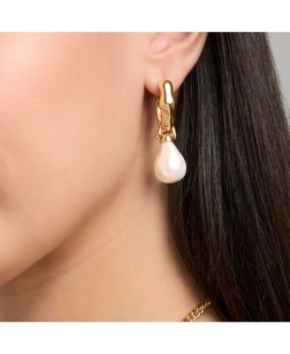 Hoop Post Drop Earring