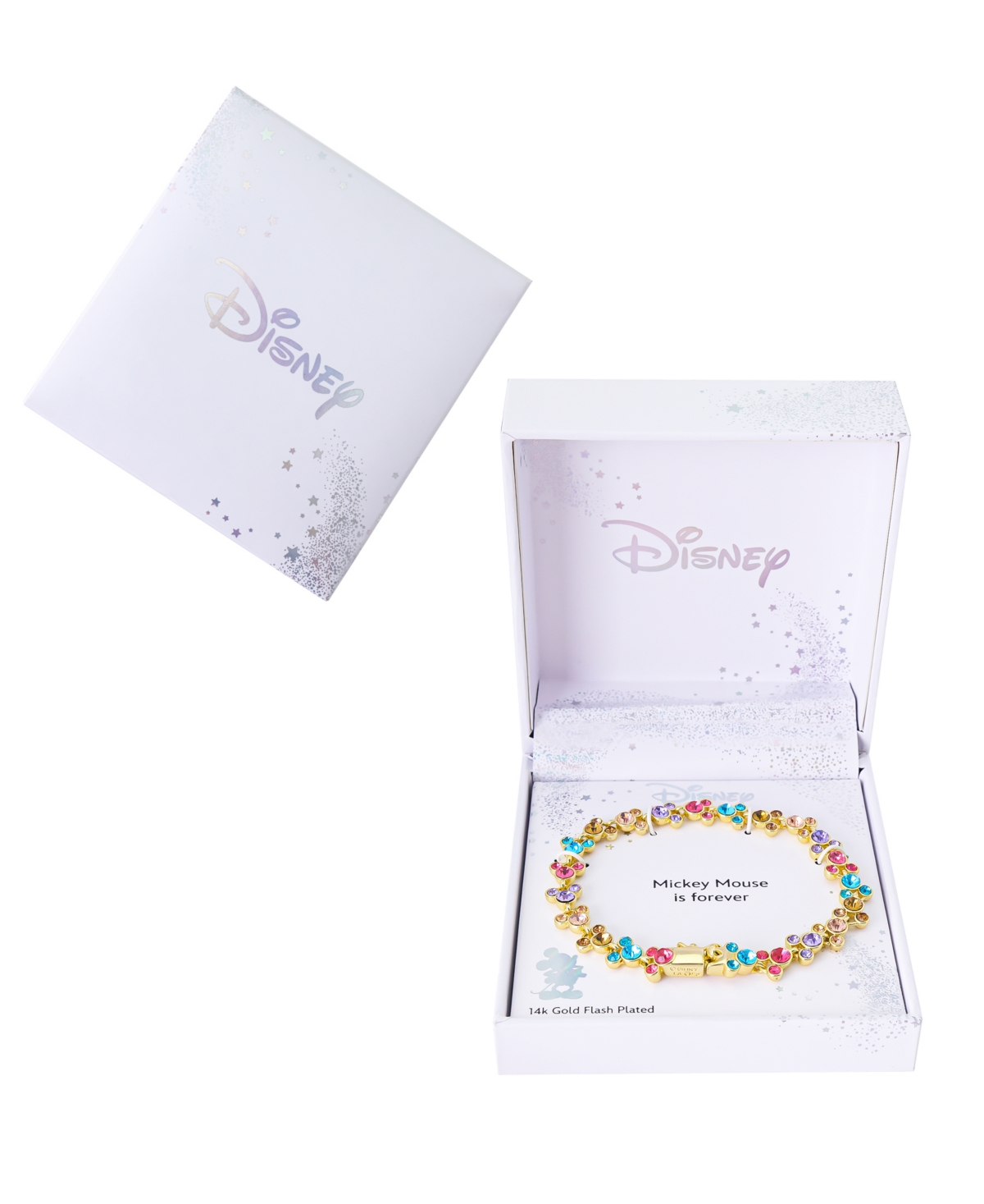 Disney Crystal Mickey Mouse Tennis Bracelet In Multi
