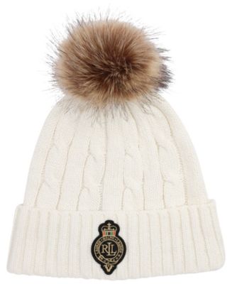 Lauren Ralph Lauren Cable Pom Beanie Hat - Macy display picture 3