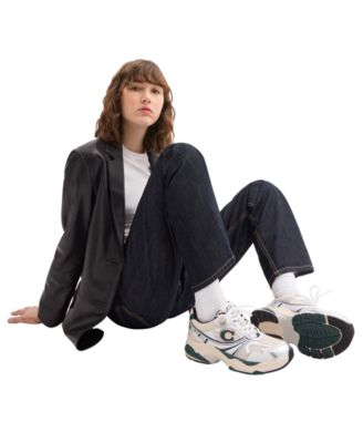 Running Leather Athletic Sneakers