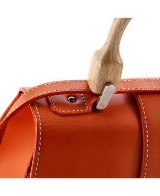 PM Saigon Top Handle Bag Coated Canvas with Leather