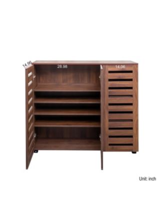 5-Tier Shoe Cabinet with Adjustable Shelves