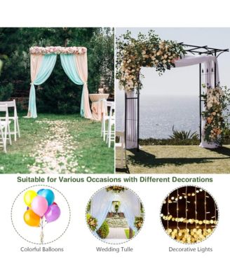 Outdoor Garden Arch Flowers Climbing Plants Trellis Metal Wedding Archway