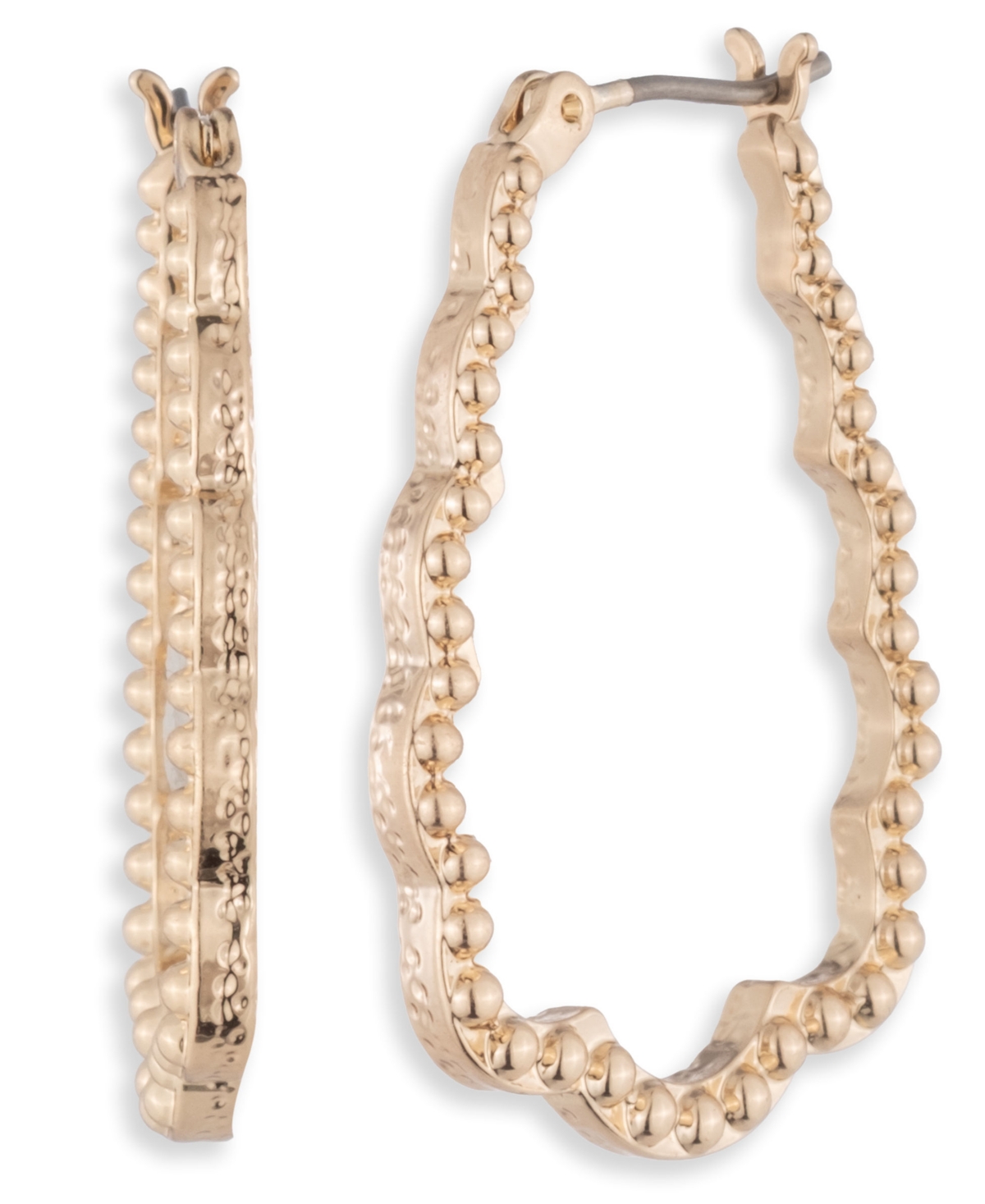 Marchesa Scallop Hoop Earrings In Gold