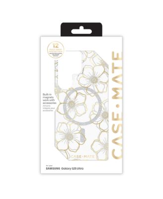 Floral Gems Case with Magnet for Samsung Galaxy S25 Ultra