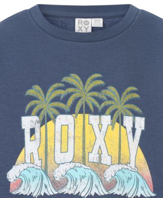 Girls' 7-16 Palms Oversized Crewneck Sweatshirt