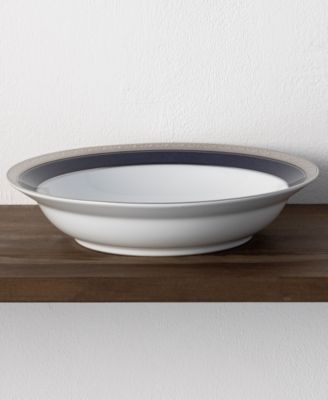 Crestwood Cobalt Platinum Set of 4 Rim Dinner Bowls, 10", 25 oz.