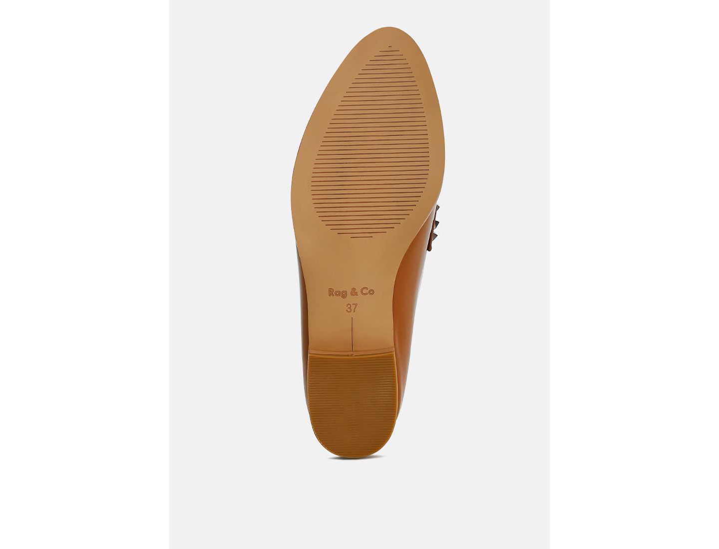 Женские туфли Rag & Co Noshiya Patent Pleather Penny, цвет: Бежевый / Хаки — фото 6
