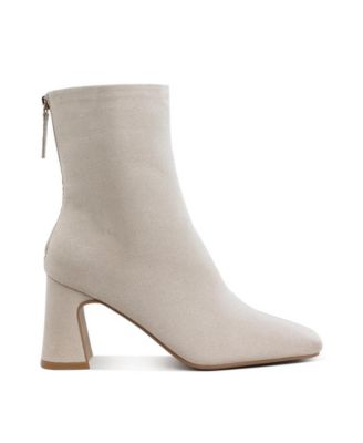 Womens Dimri Square Toe Microfiber Ankle Boots