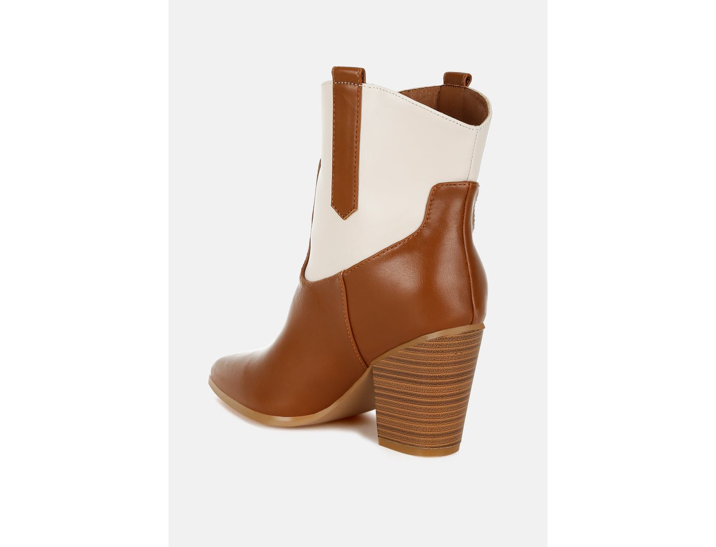 Женские ботинки London Rag Gallops Two Tone Cowboy, цвет: Бежевый / Хаки — фото 5