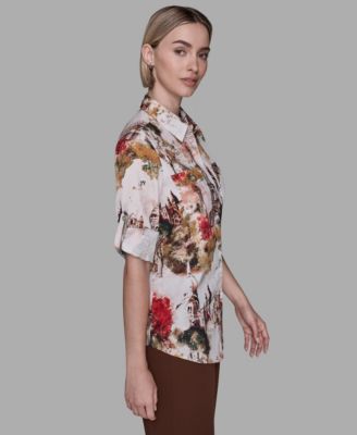 Women's Paris Print Top