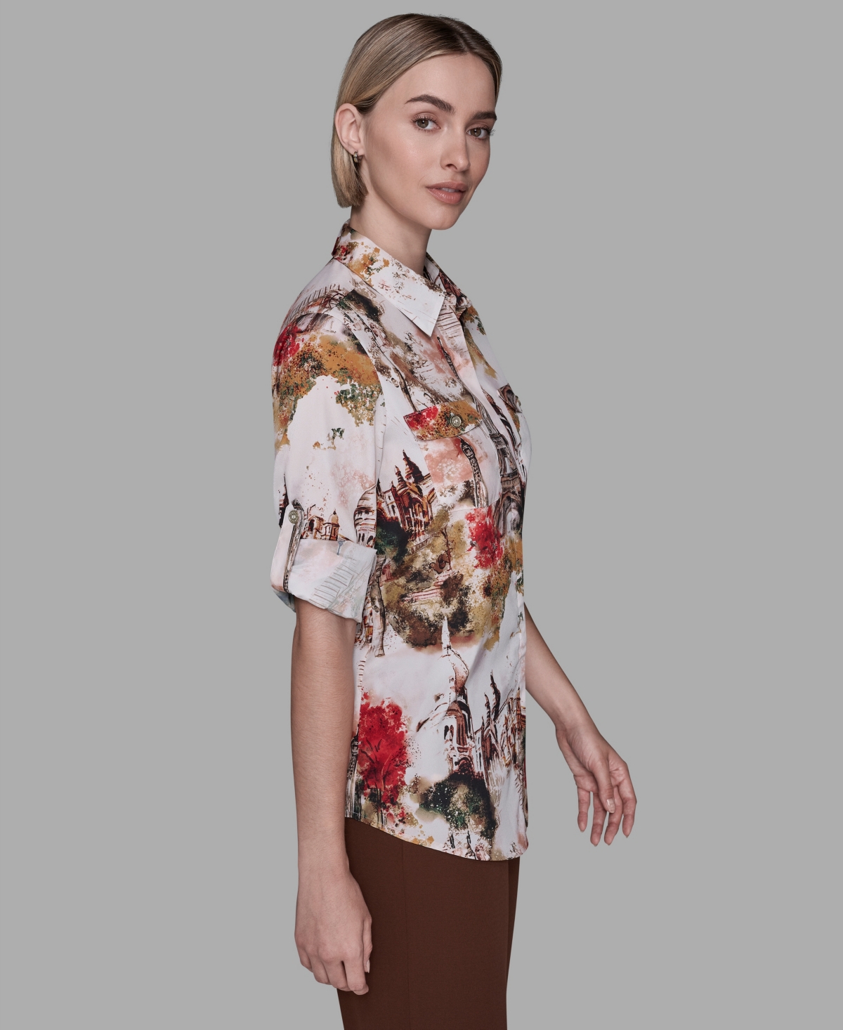 Karl Lagerfeld Paris Women's Print Top