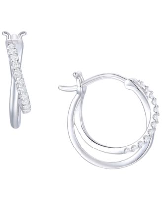 Diamond Earrings (1/5 ct. t.w.) in Sterling Silver