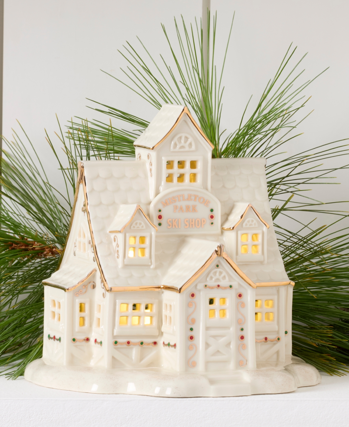 From The Vault! Lenox Mistletoe Park Ski Shop, Exclusively at Macy's