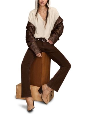 Women's Crochet Trim Baja Hoodie