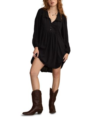 Lucky Brand - Women's Peter Pan Collar Mini Dress