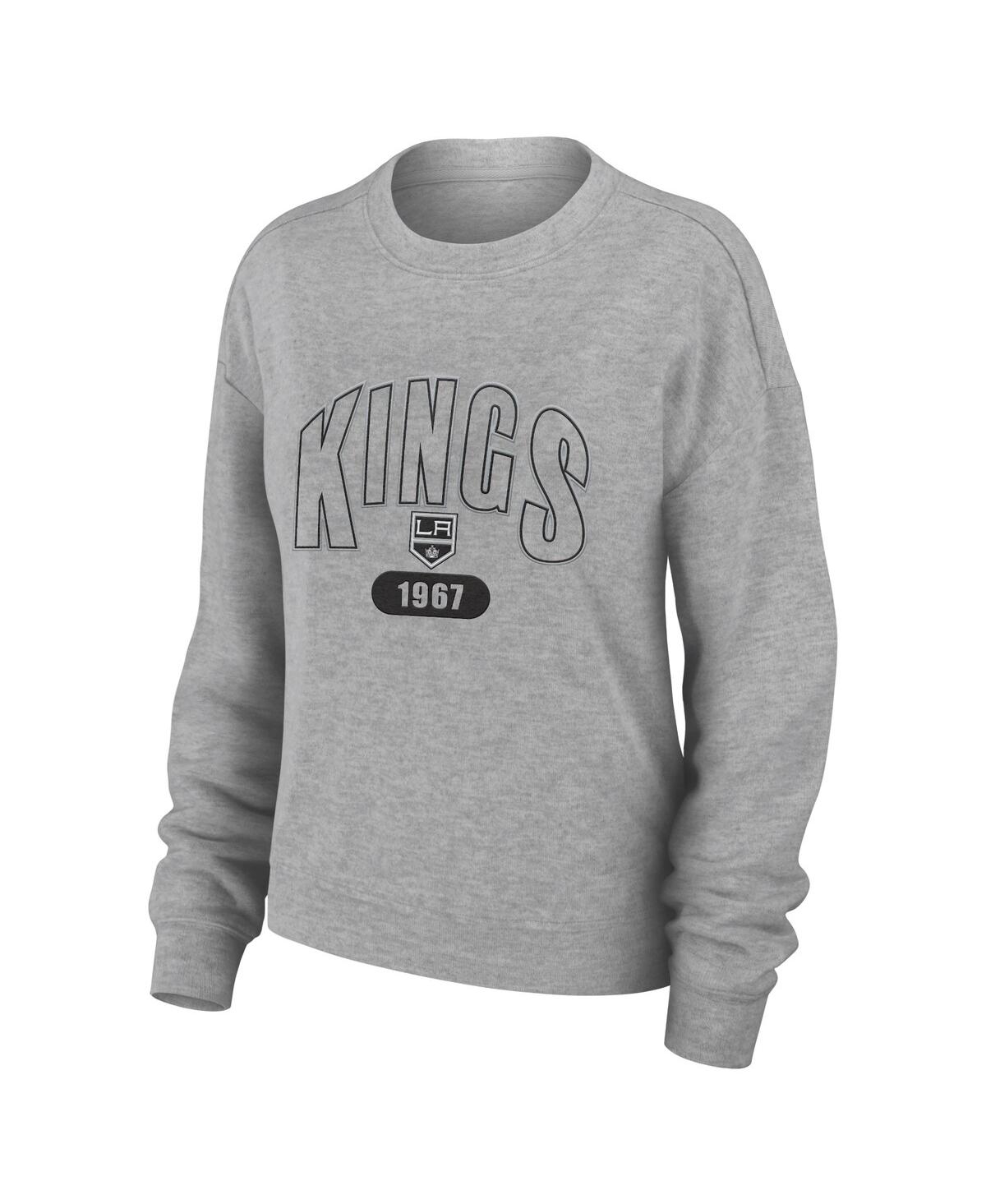 Wear By Erin Andrews Women's  Heather Gray Indianapolis Colts Knit Long Sleeve Tri-blend T-shirt And In Gray