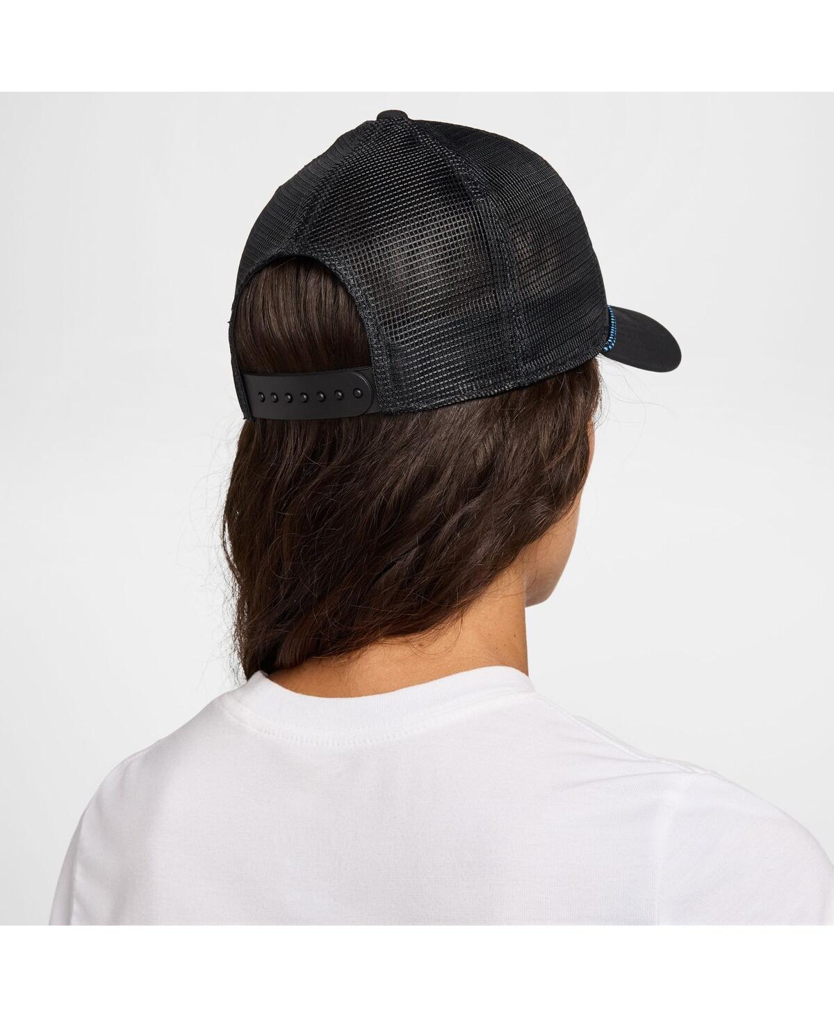 Nike Men's And Women'sblack Rise Trucker Adjustable Hat In Black