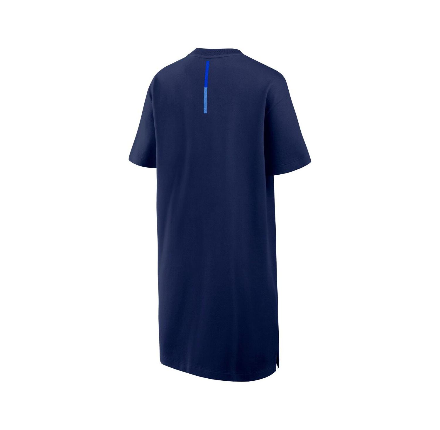 Women's Navy Michigan Wolverines Elements Go Tri-Blend T-Shirt Dress