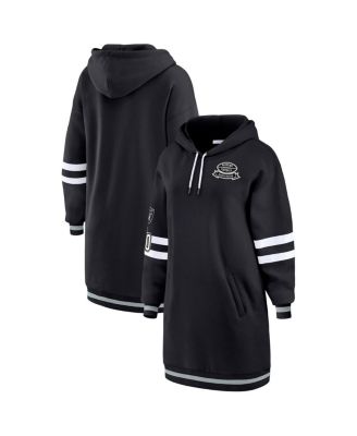 WEAR by Erin Andrews - Women's Black Las Vegas Raiders Hoodie Dress
