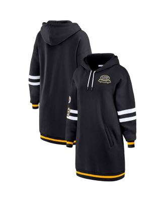 WEAR by Erin Andrews - Women's Black Pittsburgh Steelers Hoodie Dress
