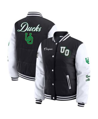 WEAR by Erin Andrews - Women'sBlack Oregon Ducks Varsity Puffer Jacket