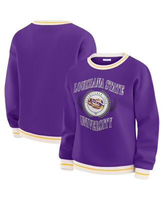 WEAR by Erin Andrews - Women'sPurple LSU Tigers Seal Sweatshirt