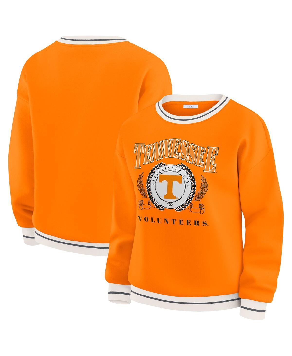 Wear By Erin Andrews Women'stennessee Orange Tennessee Volunteers Seal Sweatshirt