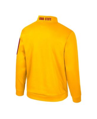 Men's Gold Iowa State Cyclones Mainframe Quarter-Zip Fleece Jacket