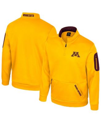 Colosseum - Men's Gold Minnesota Golden Gophers Mainframe Quarter-Zip Fleece Jacket