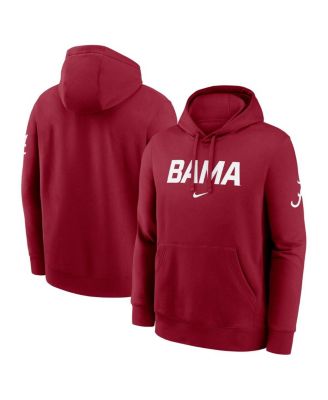 Nike - Men's Crimson Alabama Crimson Tide Nickname Club Fleece Pullover Hoodie