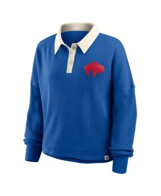 Women's Royal Buffalo Bills Oversized Hometown Premium Thermal Long Sleeve Shirt