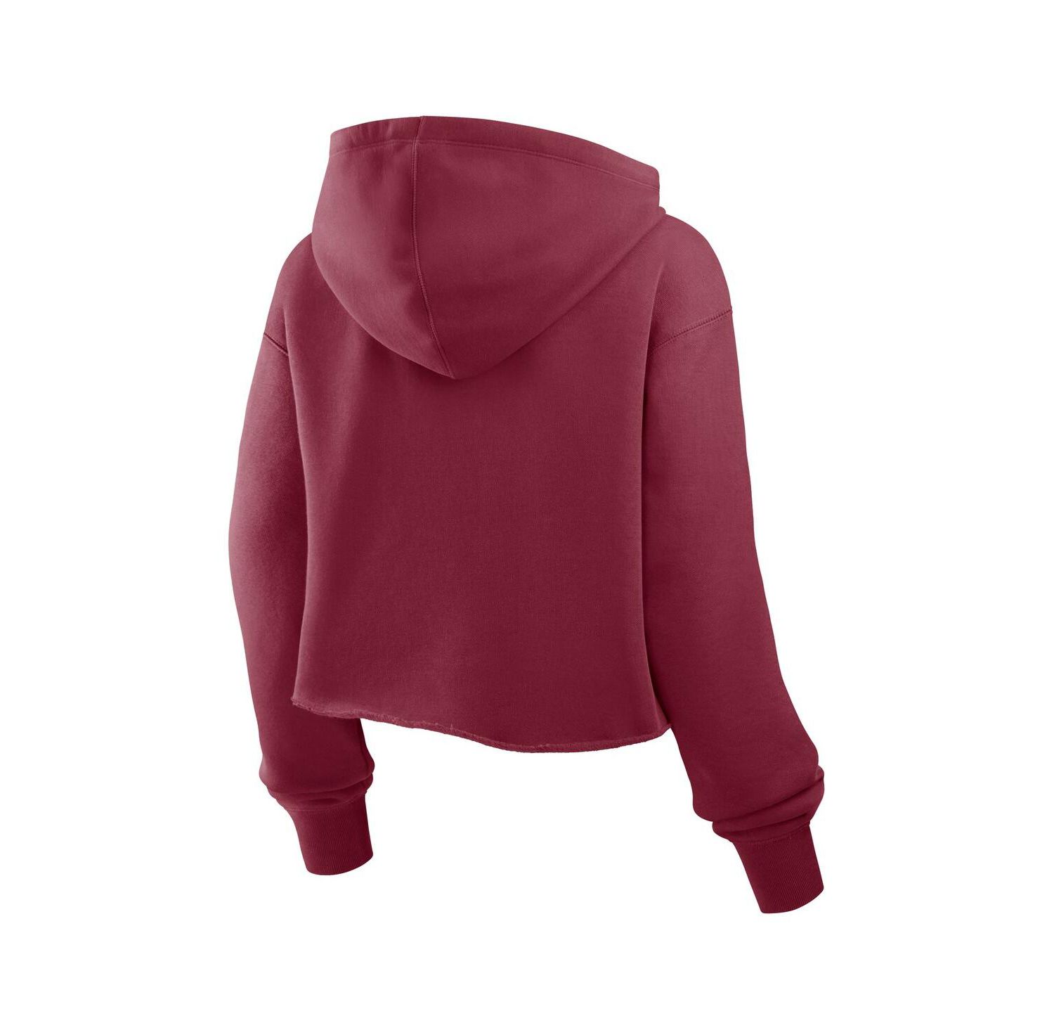 Women's Burgundy Washington Commanders Oversized Hometown Heritage Cropped Hoodie