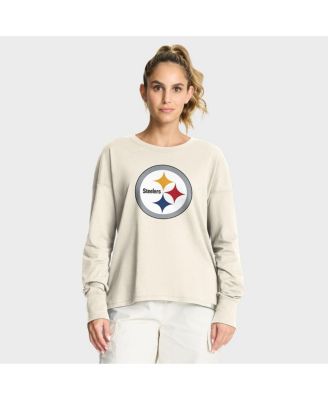 Fanatics - Women's Cream Pittsburgh Steelers Dove Legacy Long Sleeve T-Shirt